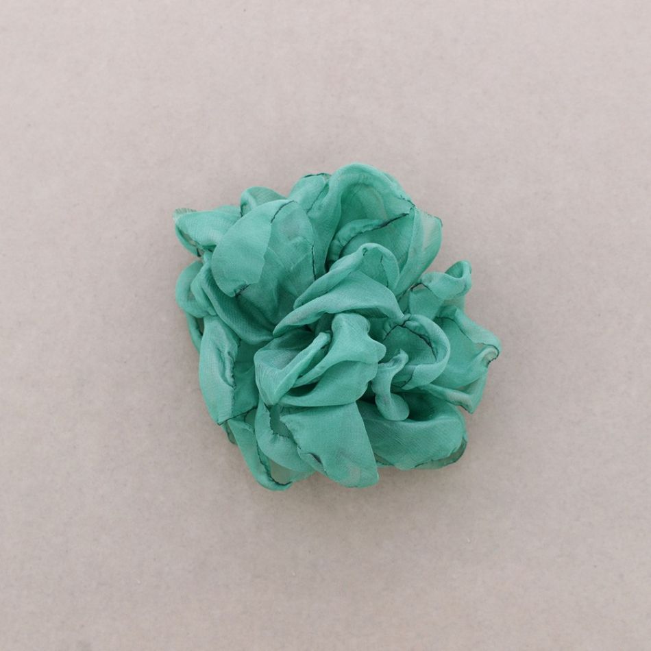 BROCHE FLOR TELA 12 CM