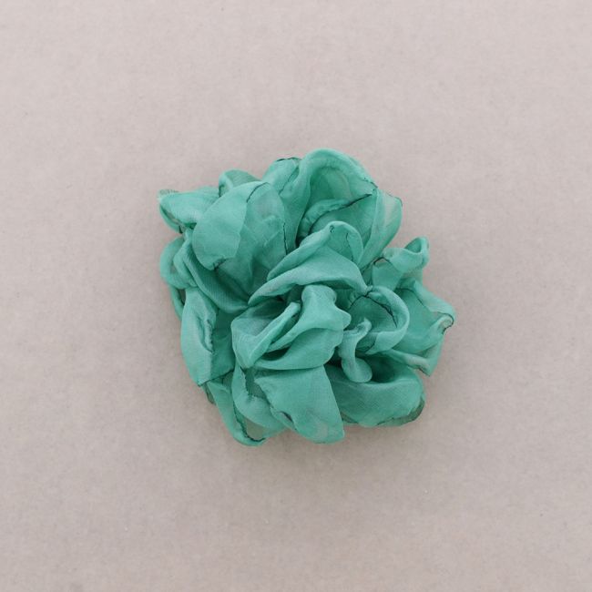 BROCHE FLOR TELA 12 CM