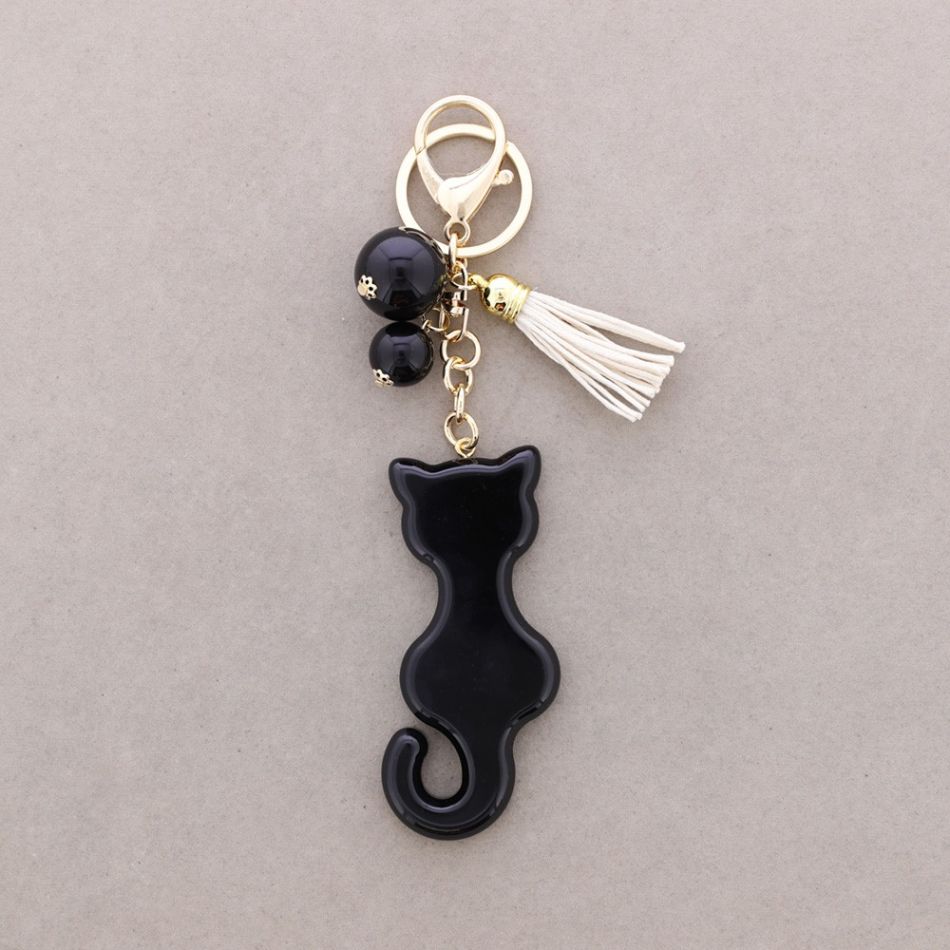RESIN CAT KEYCHAIN