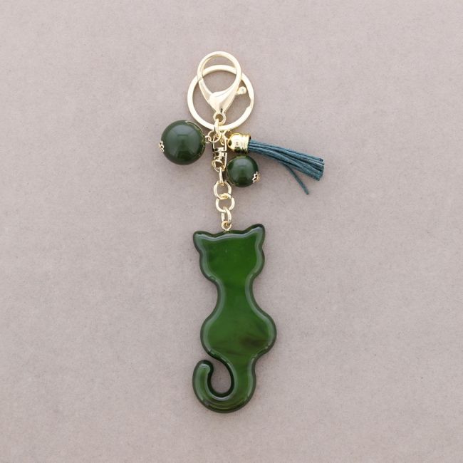 RESIN CAT KEYCHAIN