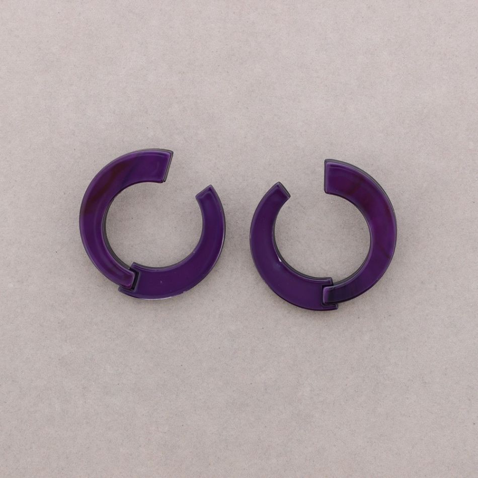 PENDIENTES PRESIÓN FORMA IRREGULAR RESINA