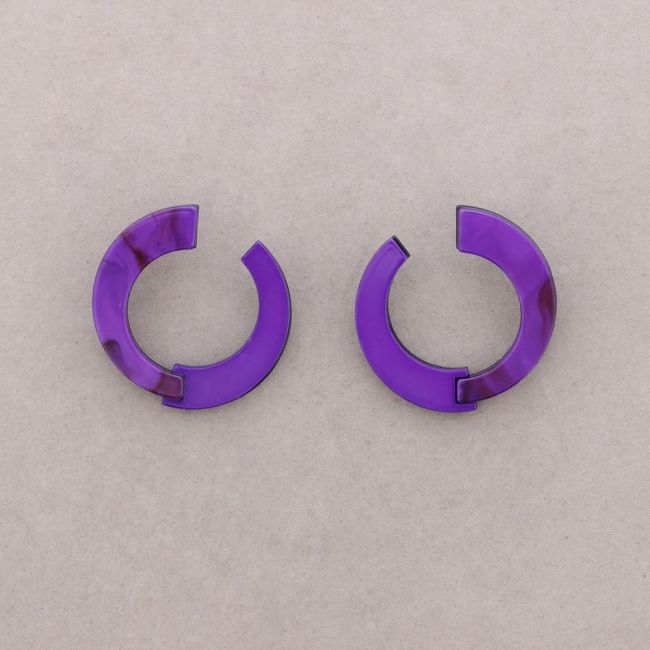 PENDIENTES PRESIÓN FORMA IRREGULAR RESINA