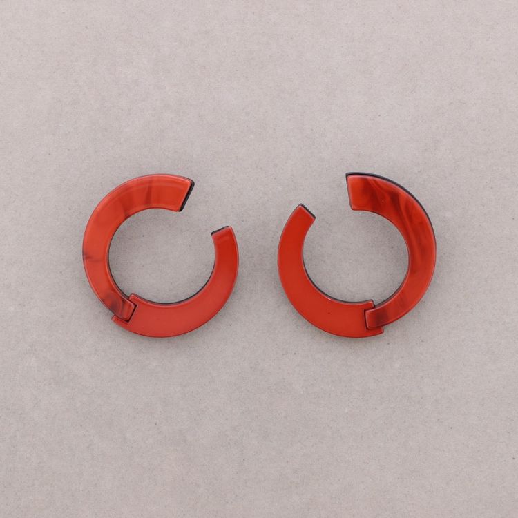 PENDIENTES PRESIÓN FORMA IRREGULAR RESINA 2