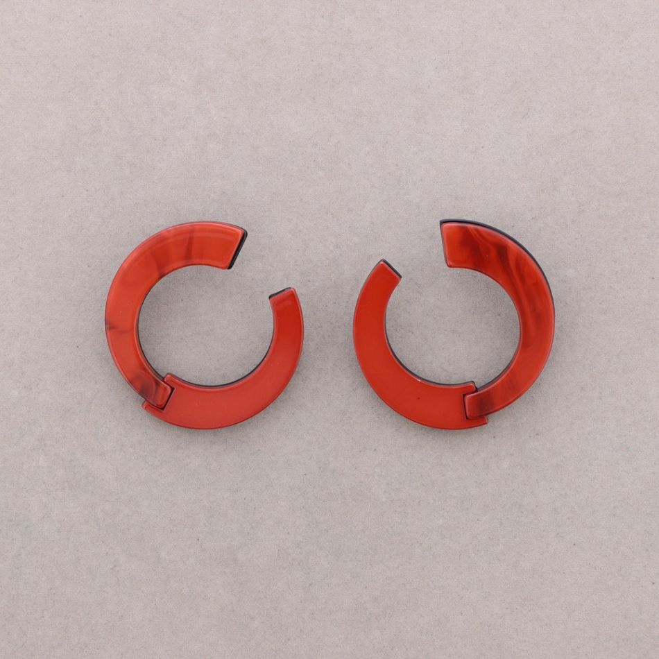 PENDIENTES PRESIÓN FORMA IRREGULAR RESINA