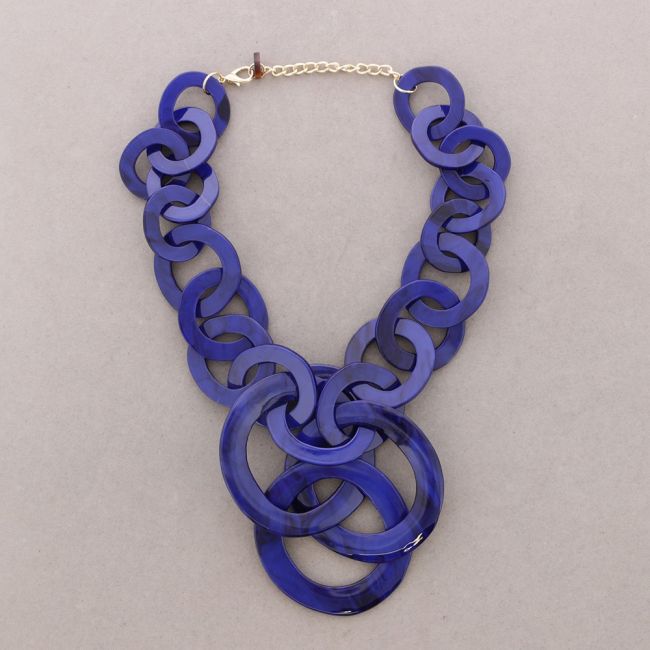 COLLAR LARGO ESLABONES RESINA