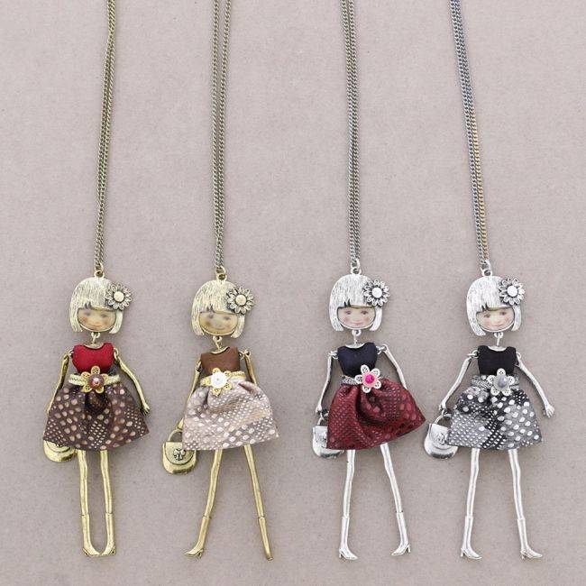 LONG PENDANT NECKLACE CARINE DOLL