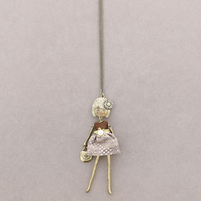 LONG PENDANT NECKLACE CARINE DOLL