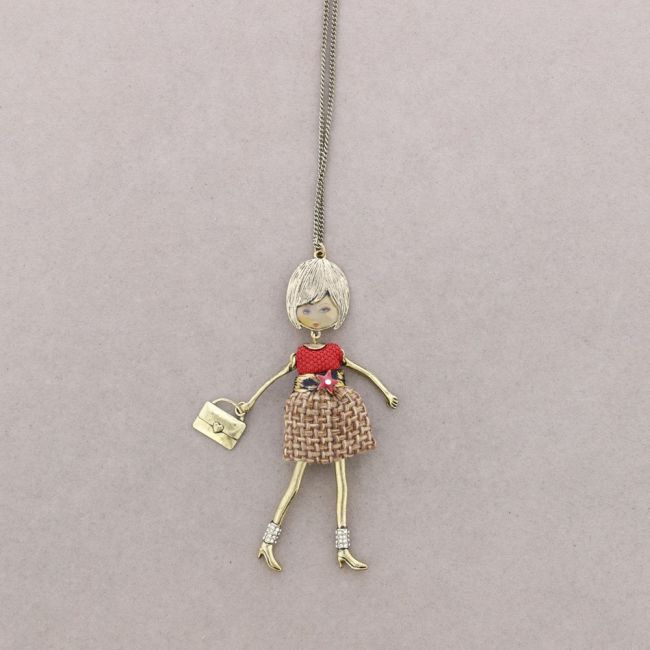 LONG PENDANT NECKLACE CARINE DOLL