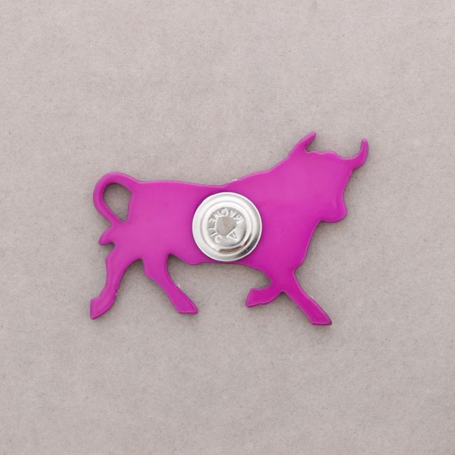 BROCHE IMÁN TORO RESINA DIBUJO