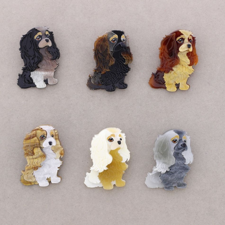 BROCHE PERRITO RESINA