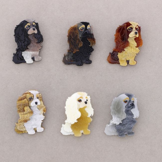 BROCHE PERRITO RESINA