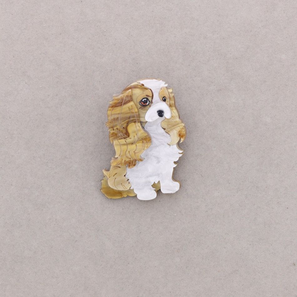 BROCHE PERRITO RESINA
