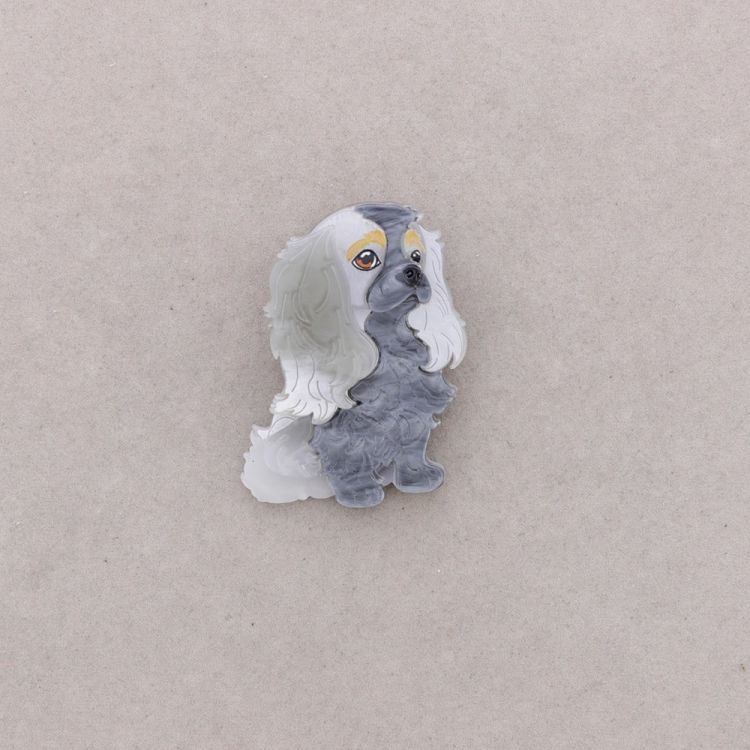 RESIN PUPPY BROOCH
