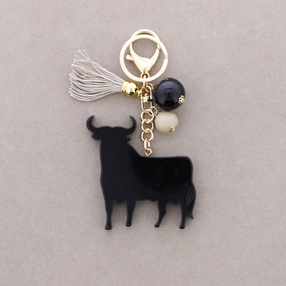 RESIN BULL KEYCHAIN