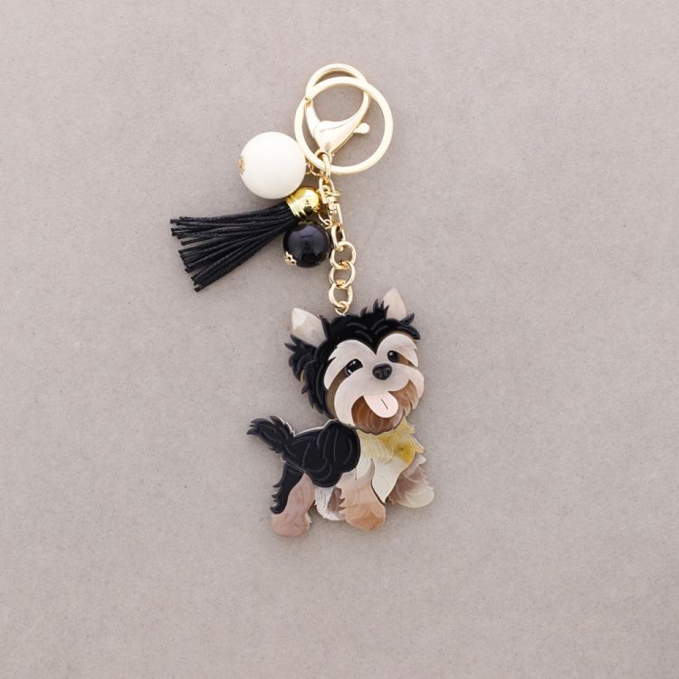 RESIN PUPPY KEYCHAIN