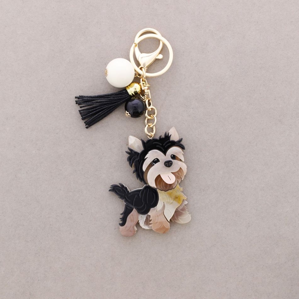 RESIN PUPPY KEYCHAIN
