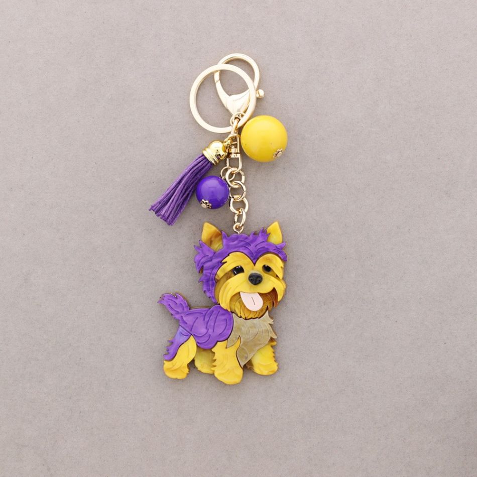 RESIN PUPPY KEYCHAIN