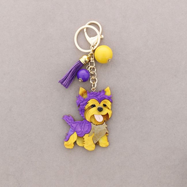 RESIN PUPPY KEYCHAIN
