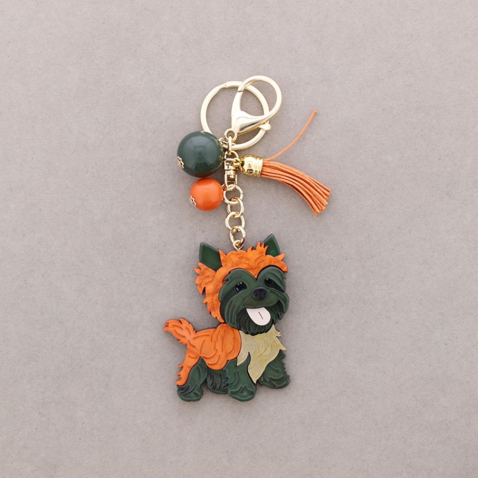 RESIN PUPPY KEYCHAIN