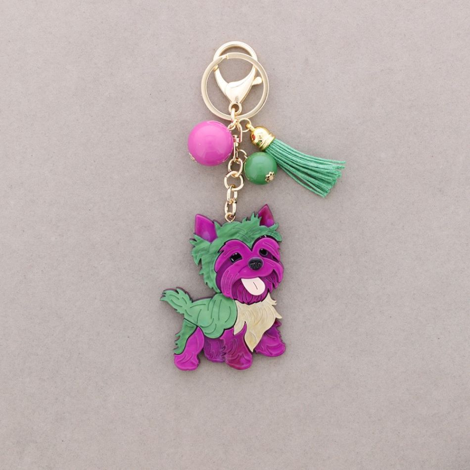 RESIN PUPPY KEYCHAIN