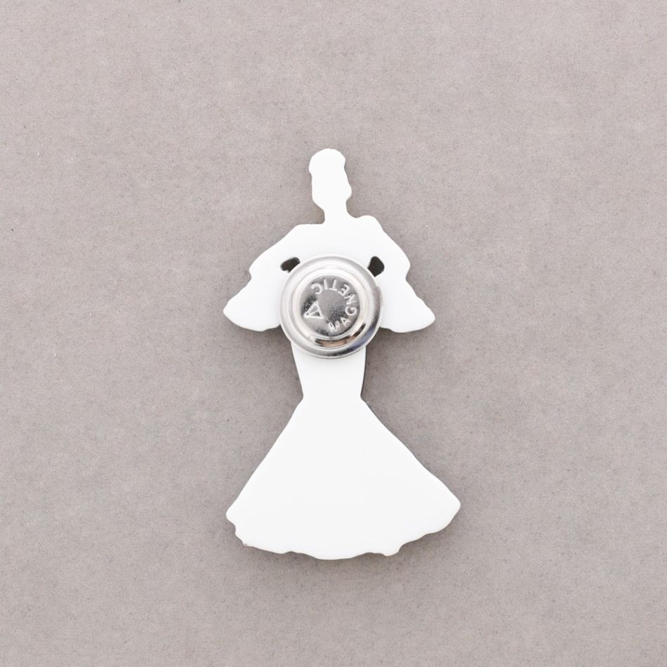BROCHE IMÁN FLAMENCA RESINA