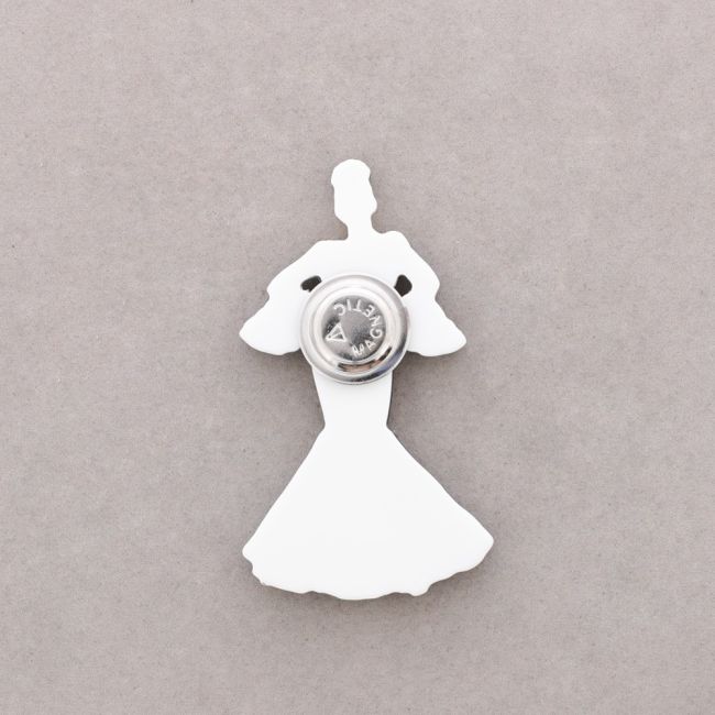 BROCHE IMÁN FLAMENCA RESINA