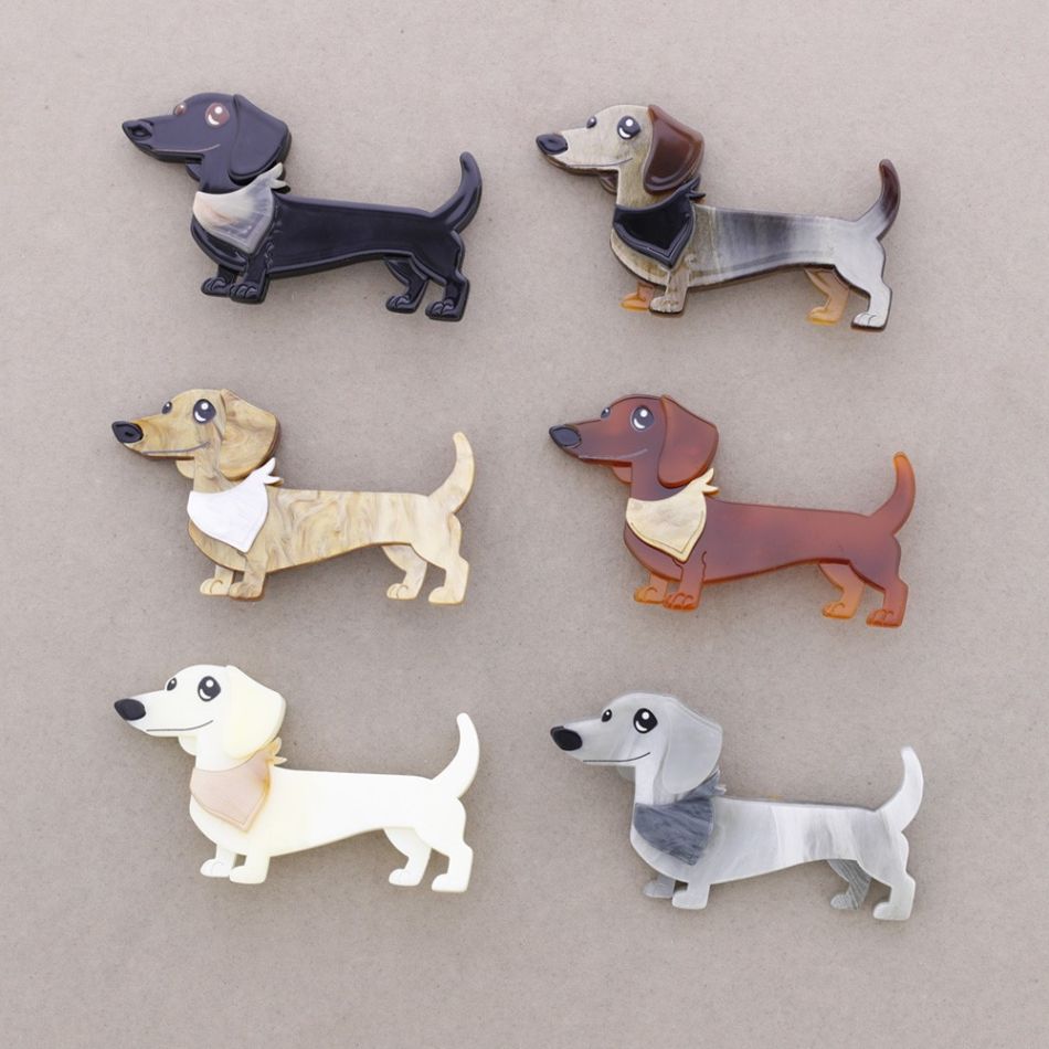 BROCHE PERRITO RESINA