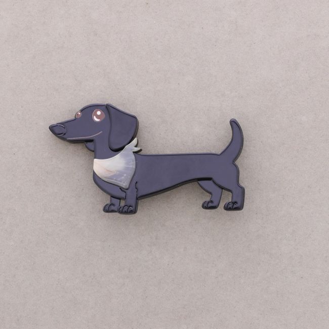 BROCHE PERRITO RESINA