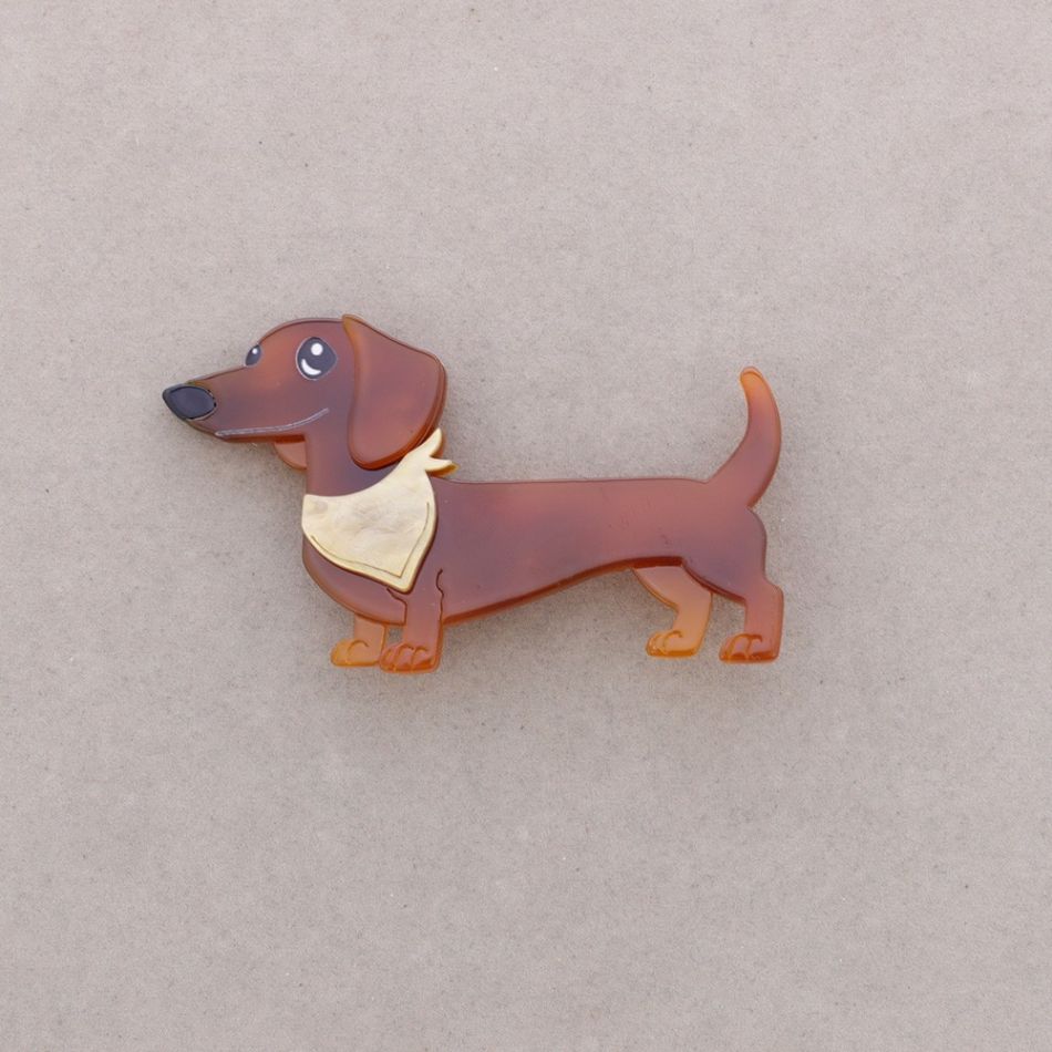 BROCHE PERRITO RESINA