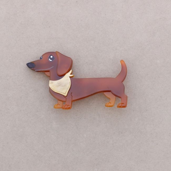 BROCHE PERRITO RESINA