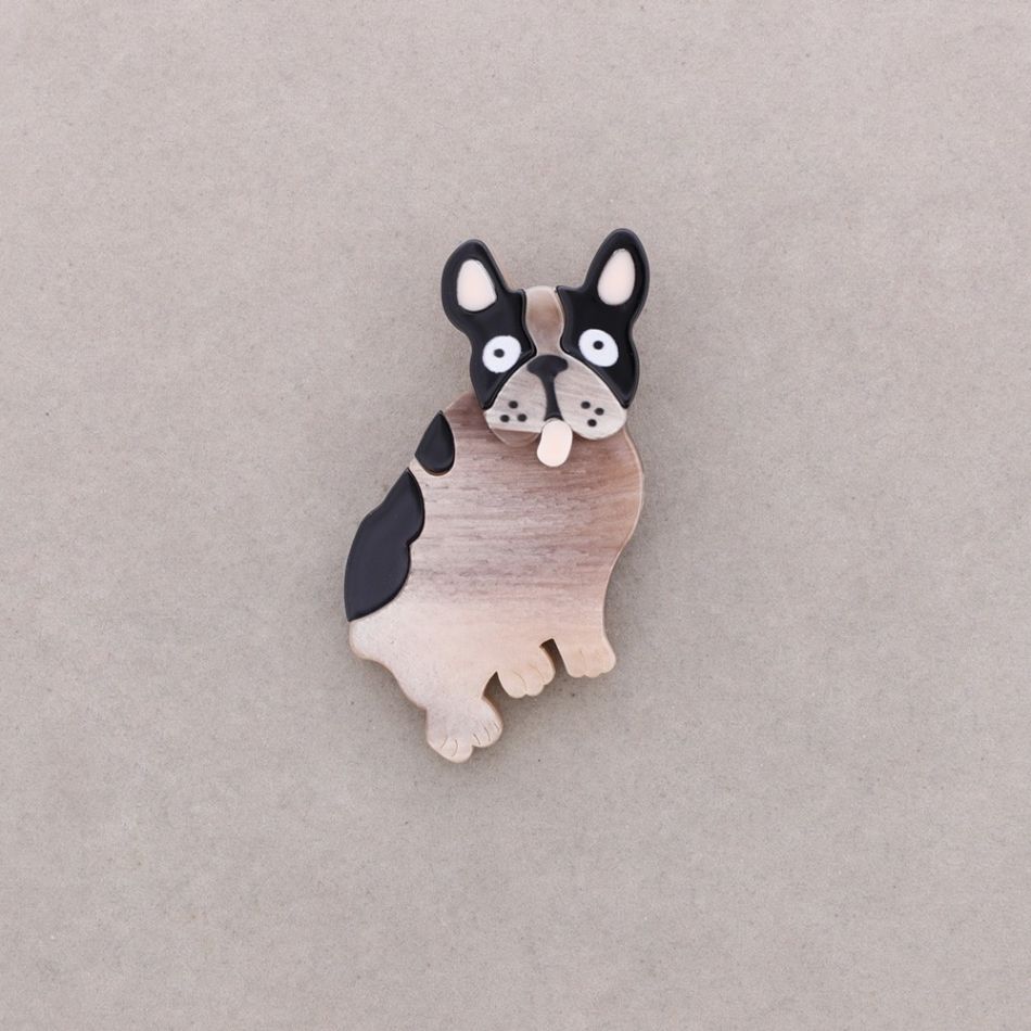 BROCHE PERRITO RESINA