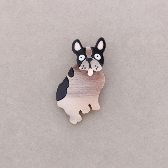 BROCHE PERRITO RESINA