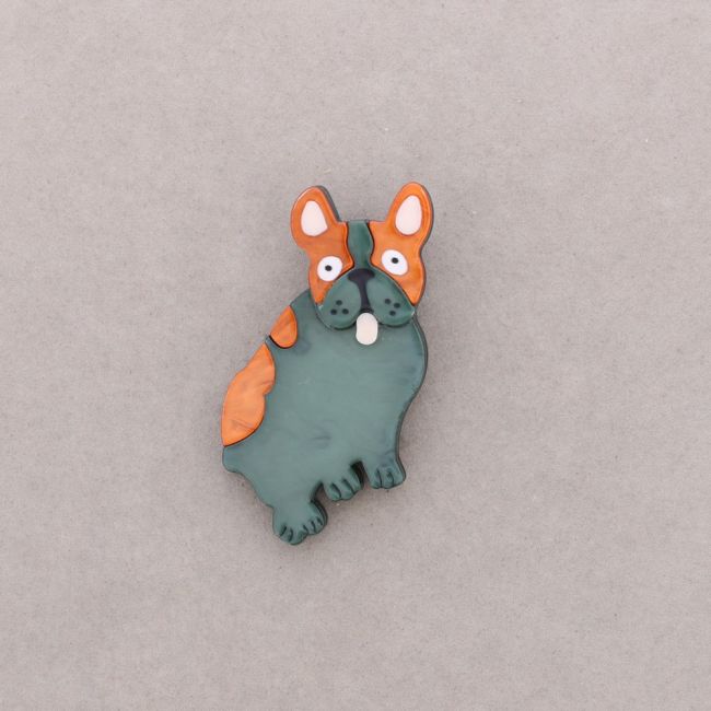 BROCHE PERRITO RESINA