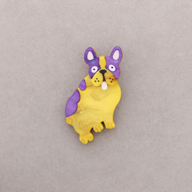 BROCHE PERRITO RESINA