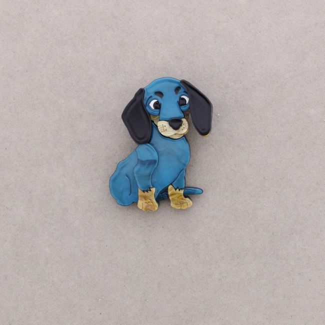 RESIN PUPPY BROOCH