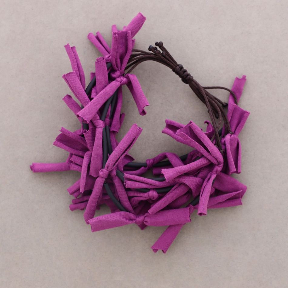 MACRAMÉ MULTI-STRAP FRINGE FABRIC BRACELET
