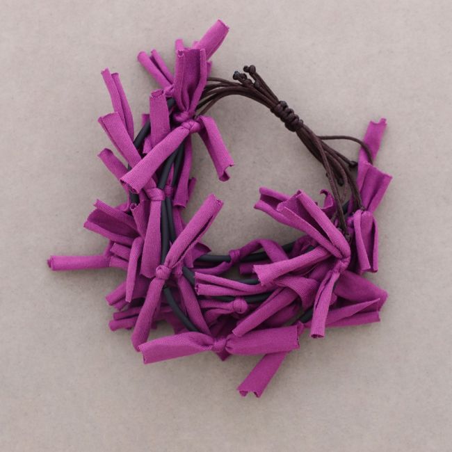 MACRAMÉ MULTI-STRAP FRINGE FABRIC BRACELET