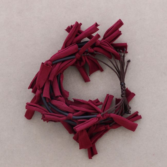 MACRAMÉ MULTI-STRAP FRINGE FABRIC BRACELET