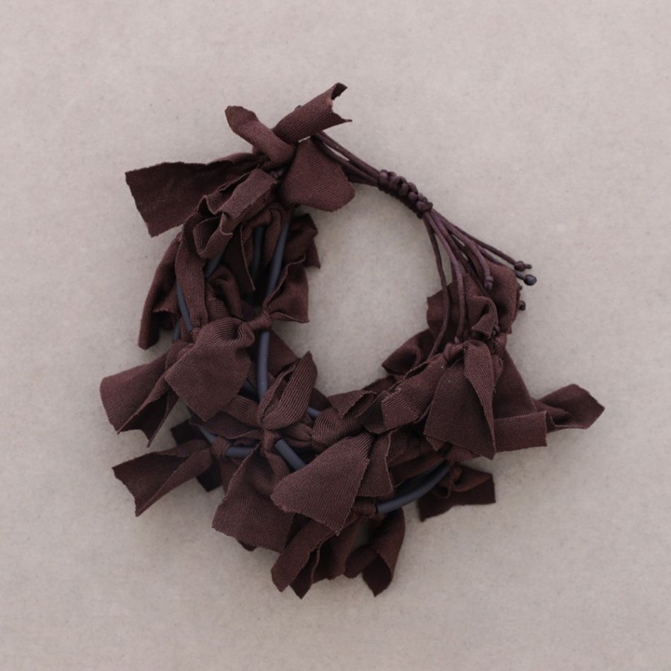 MACRAMÉ MULTI-STRAP FRINGE FABRIC BRACELET