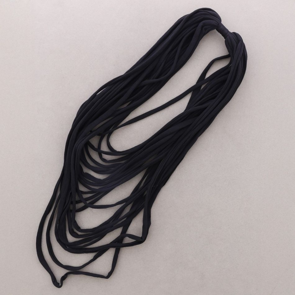 LONG MULTI-STRAP FABRIC NECKLACE