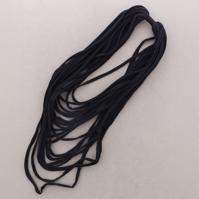 LONG MULTI-STRAP FABRIC NECKLACE