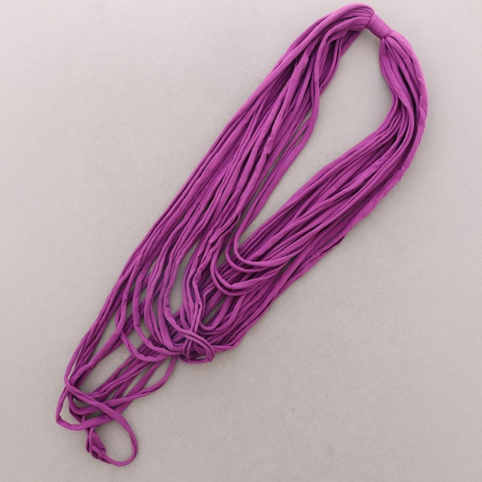 LONG MULTI-STRAP FABRIC NECKLACE