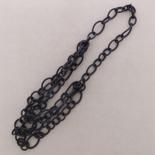 LONG DOUBLE LINK RUBBER NECKLACE