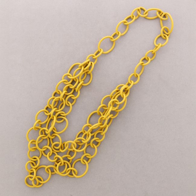 LONG DOUBLE LINK RUBBER NECKLACE