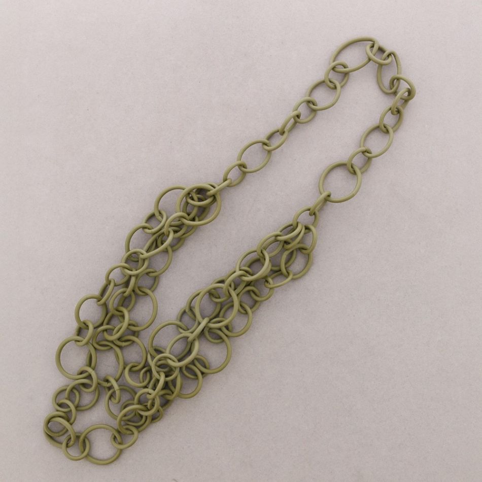 LONG DOUBLE LINK RUBBER NECKLACE