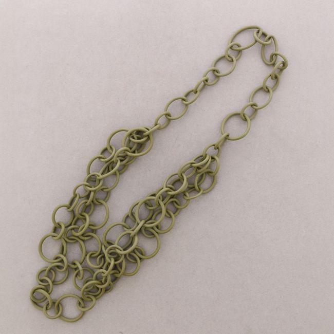LONG DOUBLE LINK RUBBER NECKLACE