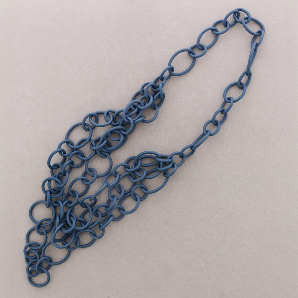 LONG DOUBLE LINK RUBBER NECKLACE