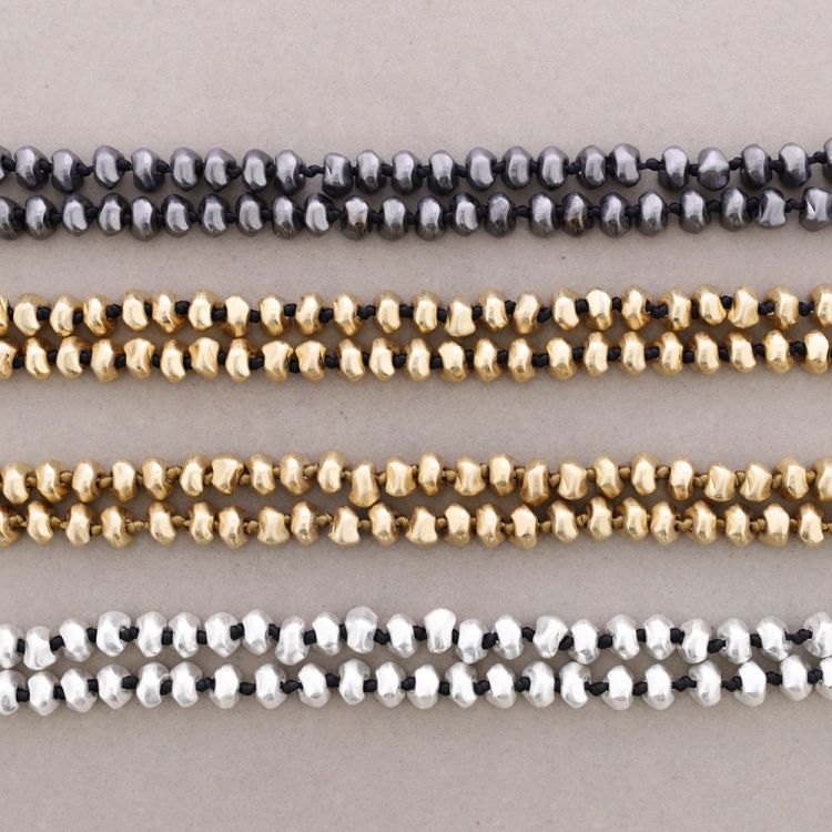 COLLAR LARGO CUENTAS METAL 2