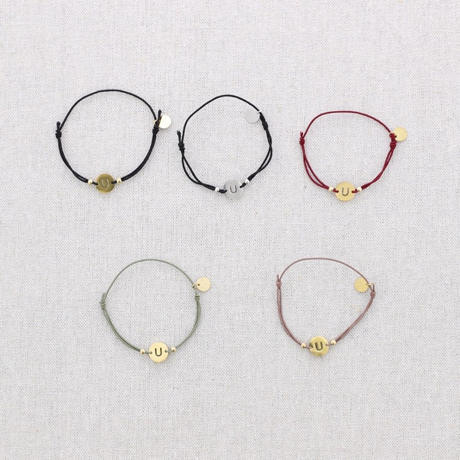 ELASTIC STEEL LETTER U BRACELET