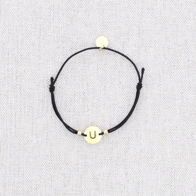 ELASTIC STEEL LETTER U BRACELET